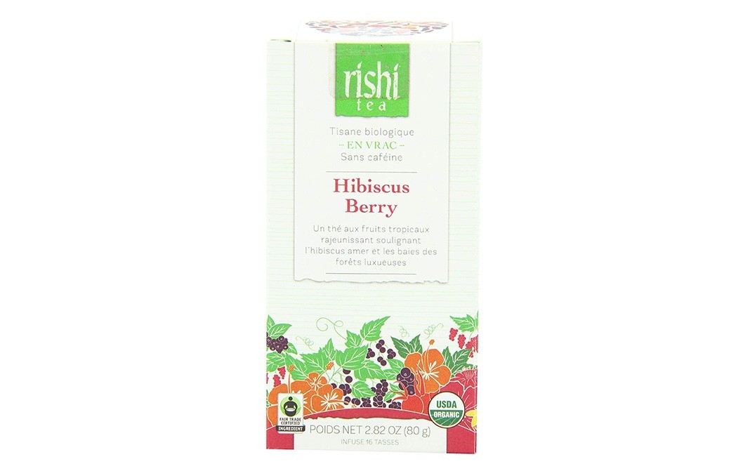 Rishi Tea Hibiscus Berry Tea    Box  80 grams